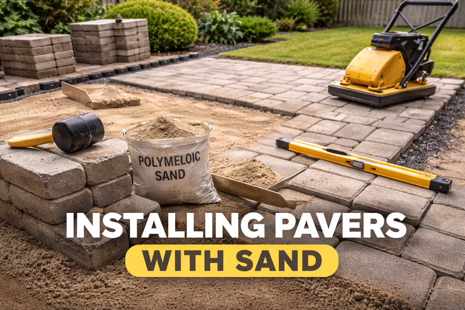 Best Ways for Installing Pavers in the Backyard Using Sand (Dry Installation Method)