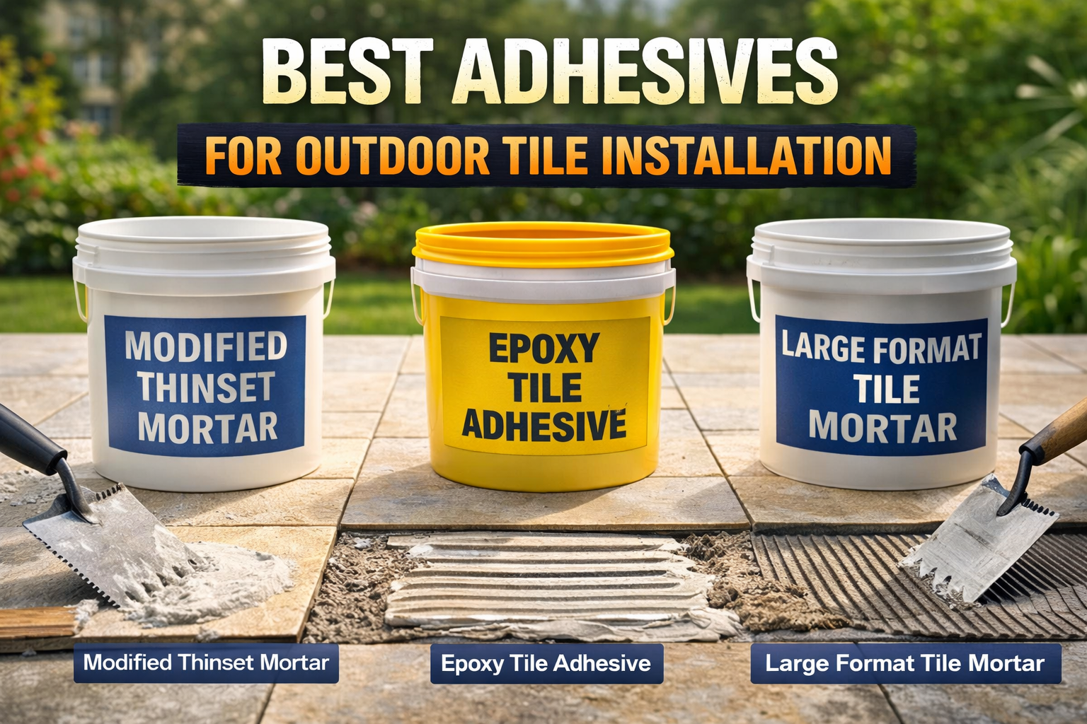Best Adhesives for Outdoor Tile Installation