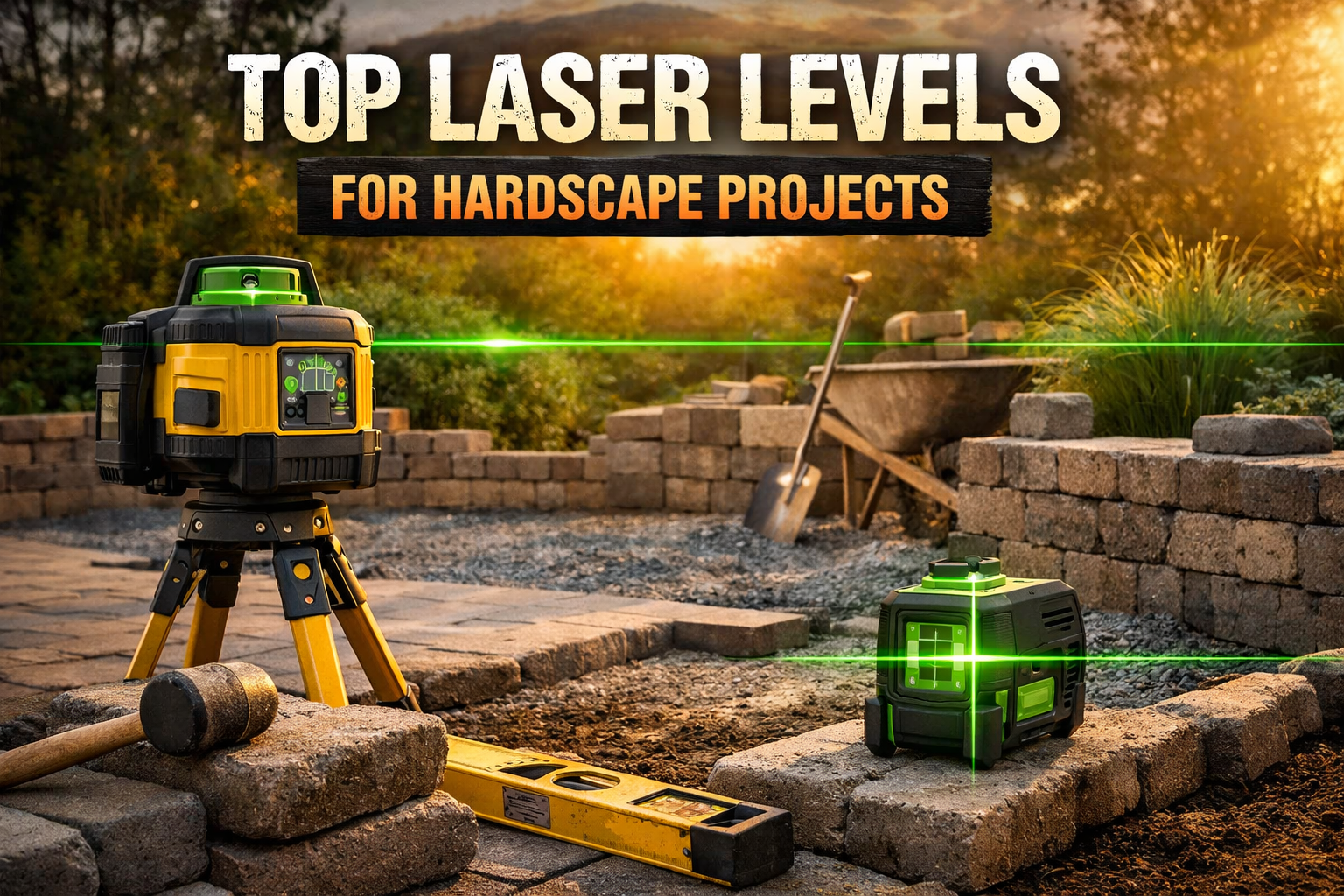 Top Laser Levels for Hardscape Projects