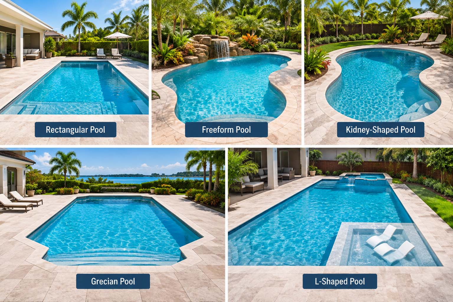 Most Popular Pool Shapes in South Florida: Which One Is Right for Your Backyard?